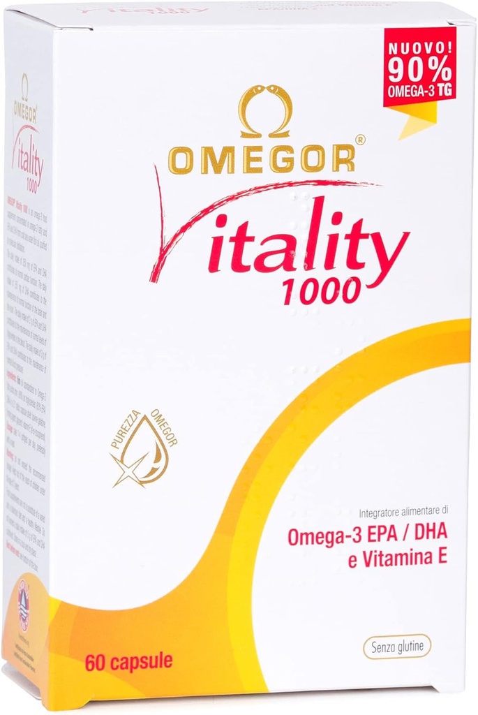 OMEGOR Omega 3 Fish Oil Supplement IFOS 800 mg EPA ve DHA per Capsule - No Fishy Aftertaste, Non-GMO (60 Softgels)