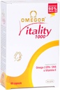 OMEGOR Omega 3 συμπλήρωμα ιχθυελαίου IFOS Certified Vitality 1000 με 800mg EPA και DHA ανά κάψουλα - Χωρίς ψαρική επίγευση, μη GMO (60 Softgels)