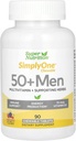 SuperNutrition Multi-Vitamin για τους άνδρες 50+, υψηλής ισχύος, μία / ημέρα μασώμενα δισκία, 90 ημέρες προσφοράς Wild Berry 90 Count (πακέτο του 1)