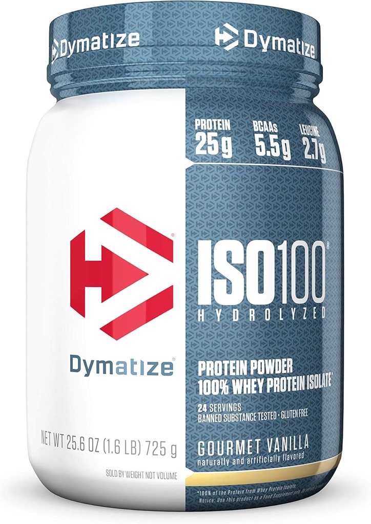 ISO100 Hydrolyzed Protein Toz, Beyaz, Gur Vanilla, 25.6 Ounce