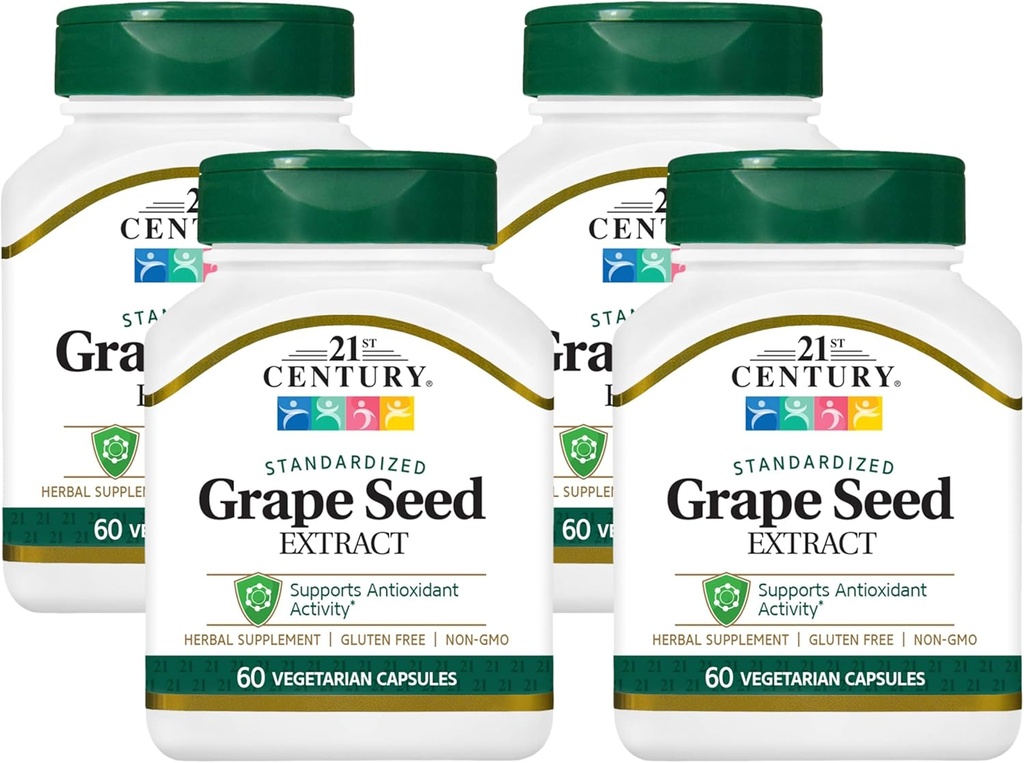 21st Century Grape Tohumu Veg Capsules, 60 Kont (21378)
