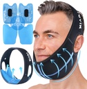 REVIX Bilge Dişler Buz Paketi Kafası 3D Dikiş Jaw Buz Paketi ile Yüz Ağız Cerrahisi Ağrısı Yardımı TMJ için Çok Çekildi, Ekstra Snug Fit 4 Hot Cold Gel Packs Reusable, Black