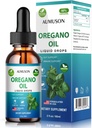 Oregano Oil Liquid Drops with Carvacrol,Vitamin E - 6 Ay Oregano Drops Tincture, Cleanse, Detox, Immune Support, Digestive Gut Health - Pure Vegan Herbal Oregano Oil 2oz