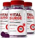 (3 Pack) Vital Cerrahı Testo Gummies – Premium VitalSurge Gummies for Men with Clean Materialss to Fuel Drive, Confidence and Daily Performance, Easy-to-Chew Tasty Vital Working ME Gomitas (180 Gummies)