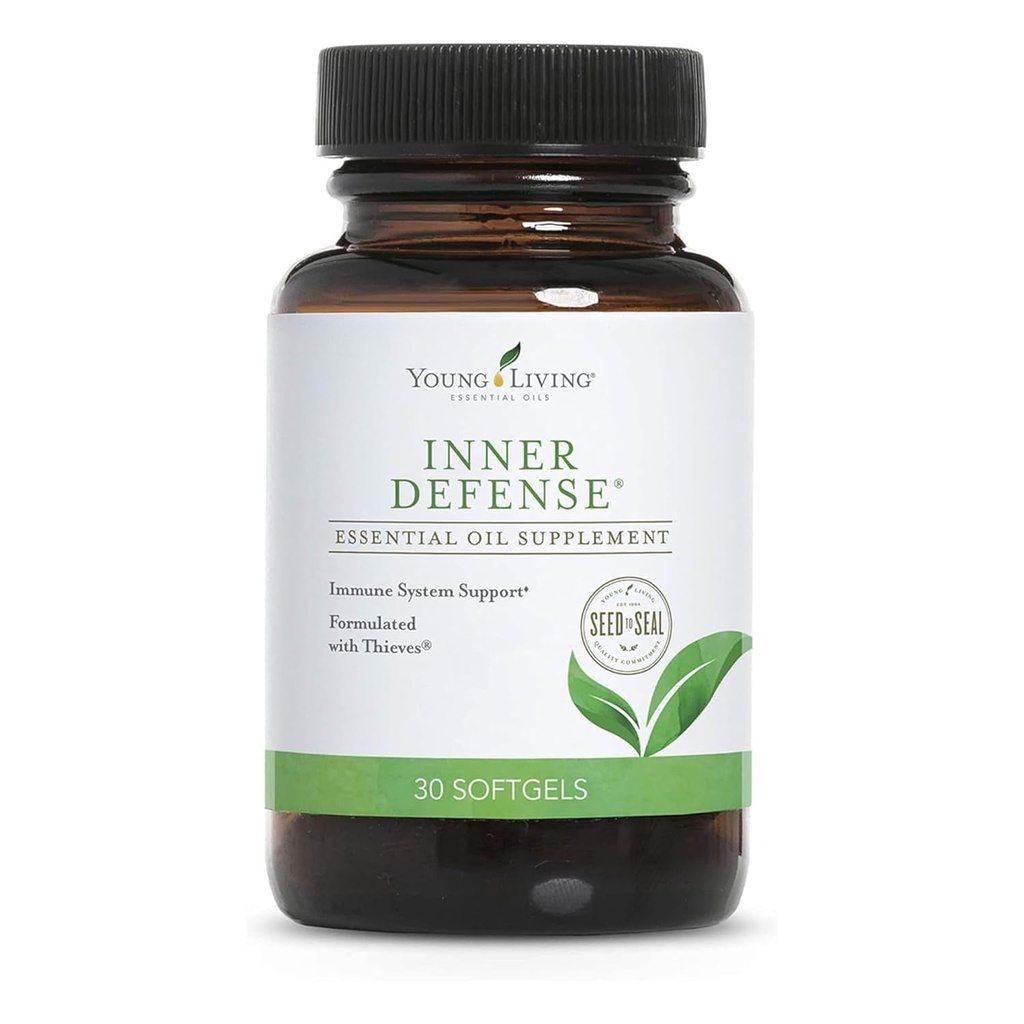 Genç Yaşam İç Savunma, 30 Softgels, Unlock The Power of Potent Essential Oils, Oregano, Senme, Lemongras ve hırsızlar, Kapsamlı Immune Support