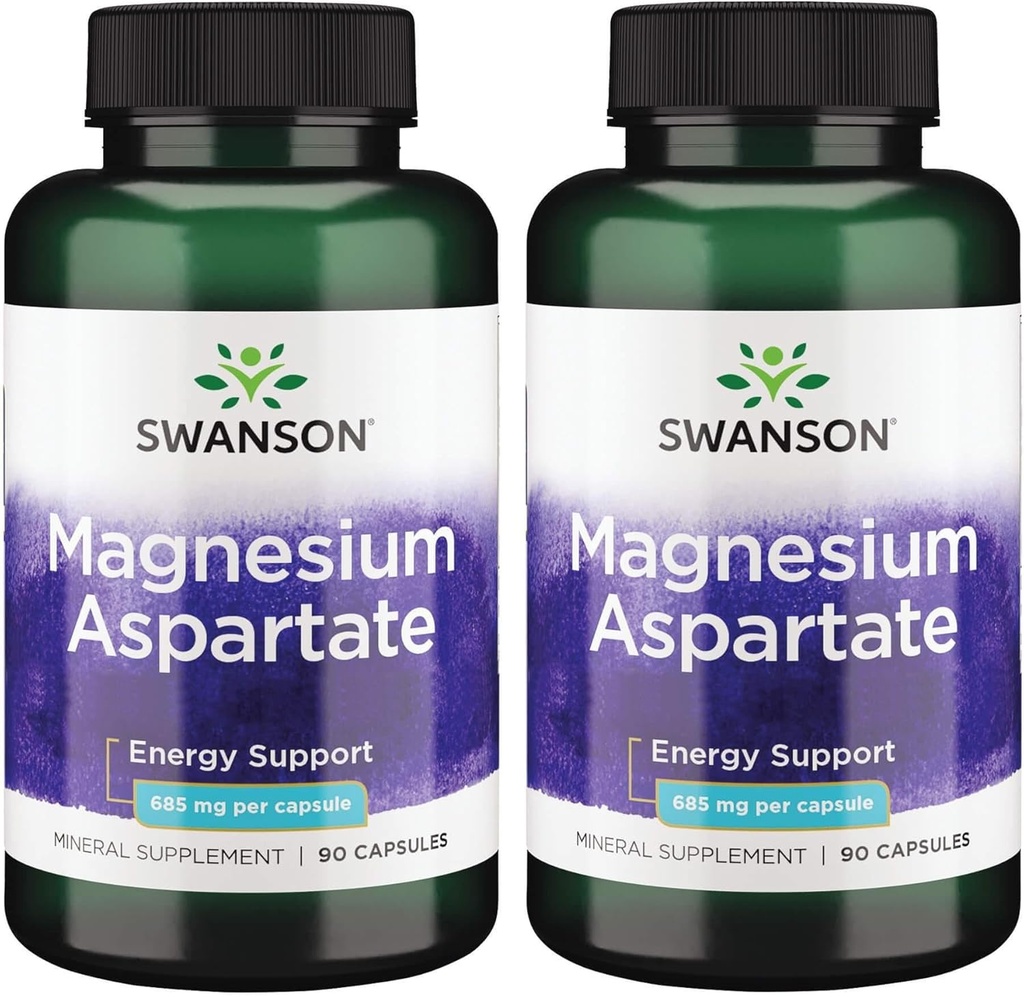 Swanson Ασπαρτικό μαγνήσιο 685 mg 90 Caps (2 Συσκευασία)