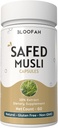 Güvenli Musli Capsules 500 mg | %20 Türlü Toz | Chlorophytum boivilianum Herbal Supplement | Non-GMO, Gluten-Free | Premium Quality Extract ve Potency | (60 Kont)