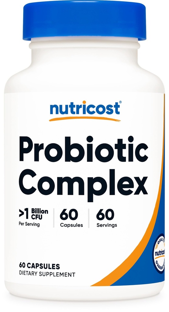 Nutricost Probiyotik Kompleks (>1 Milyar CFU) 60 Capsules - Gluten-Free, Non-GMO