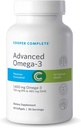 Cooper Complete - Advanced Omega 3 - συμπλήρωμα ιχθυελαίου, συμπυκνωμένο EPA + DHA Ωμέγα-3 λιπαρά οξέα 1400 mg - 60 Softgels ανά φιάλη. Συσκευασία των 4
