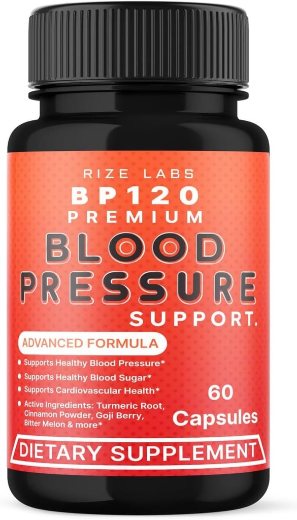 rize labs BP120 Premium Συμπλήρωμα Διατροφής, BP120 Premium Tablets Υποστηρίζει Φλεγμονή, BP120 Premium Ενισχύστε Χάπια Υποστήριξης, BP120 Premium Μέγιστη Αντοχή Κριτικές (60 Κάψουλες)