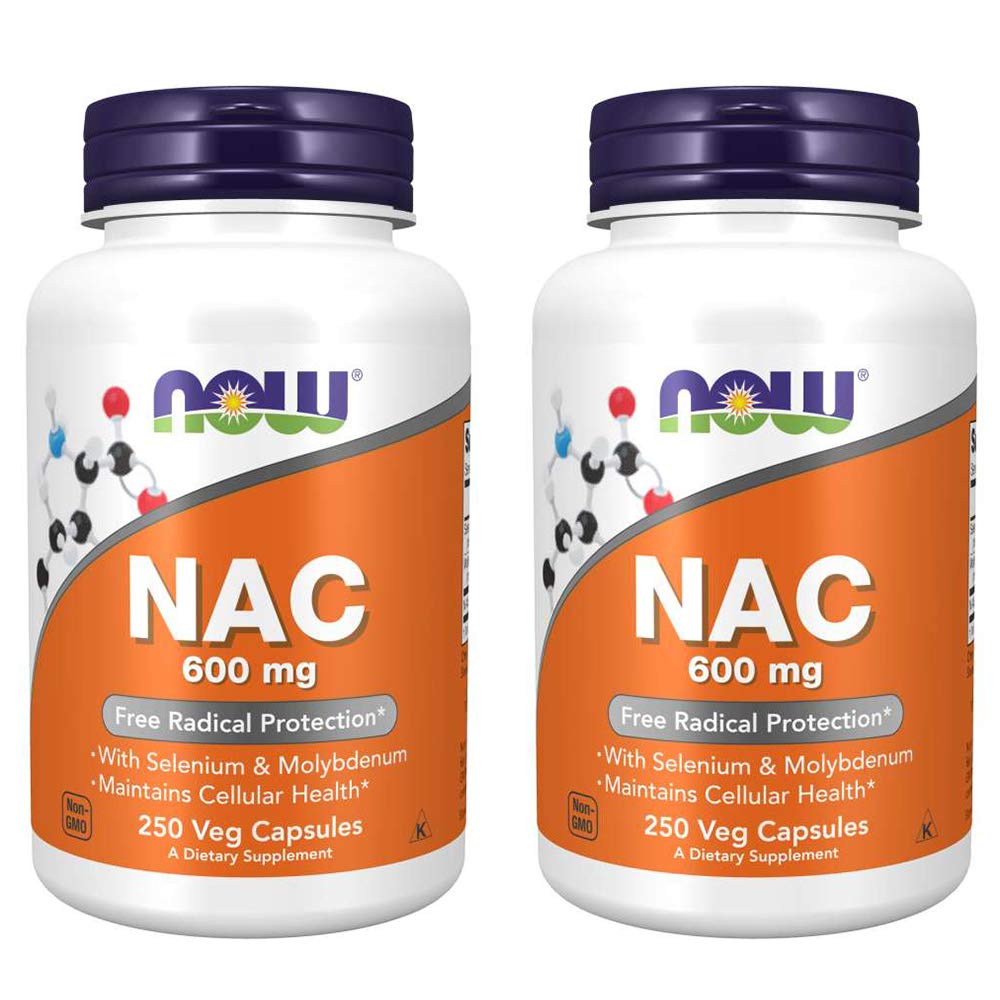 Şimdi Gıdalar Nac-Acetyl Cysteine 600 mg, 250 Vcaps (500)