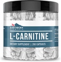 Earthborn Elements L-Carnitine (200 Capsules), Pure & Undiled, No Wordss
