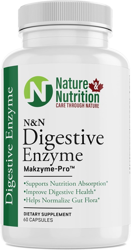 Doğa ve Beslenme DIGESTIVE ENZYME, MAKZYME-PRO TM, 60 Kont (4000 of 1)