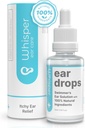 Whisper Ear Drops | 2oz | USA | All Natural Mayomers Ear Drops for Yetişkinler with Itchy Ears | Mayomer's Ear Drops Combat Facemers Ear with Acetic Acid Ear Drops
