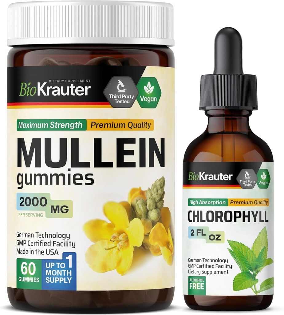 BIO KRAUTER 60 Gummies & Chlorophyll Tincture 2 Fl. Oz.