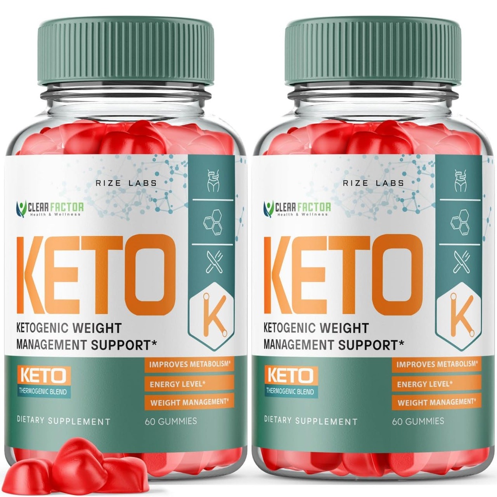 (2 Pack) Clear Factor Keto ACV Gummies - Gelişmiş Kilo kaybı için Clear Factor, Keto + ACV Gummy, Clear Factor maximum Strength Supplement, ClearFactor Gummies Yorumlar (120 Gummies)