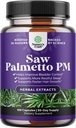 Gece Savunması Erkekler için Palmetto - Saw Palmetto Askısı Erkekler için Prostate Supplement Gece Yeterliliği Sıklığı ve Overactive Bladder ile Lycopene Koch ve Melatoninnin