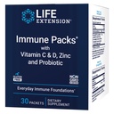 Life Extension - Immune Packs with Vitamin C & D, çinko ve Probiyotik (30 Packs)