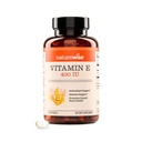 NatureWise Vitamin E 400 IU Softgels (180 mg DL-Alpha) - Süt, Gluten & Soy Free - Antioksi-Rich Diyetary Supplement for Skin, Heart, and Immune Health Support - 4-Month Supply, 120 Count