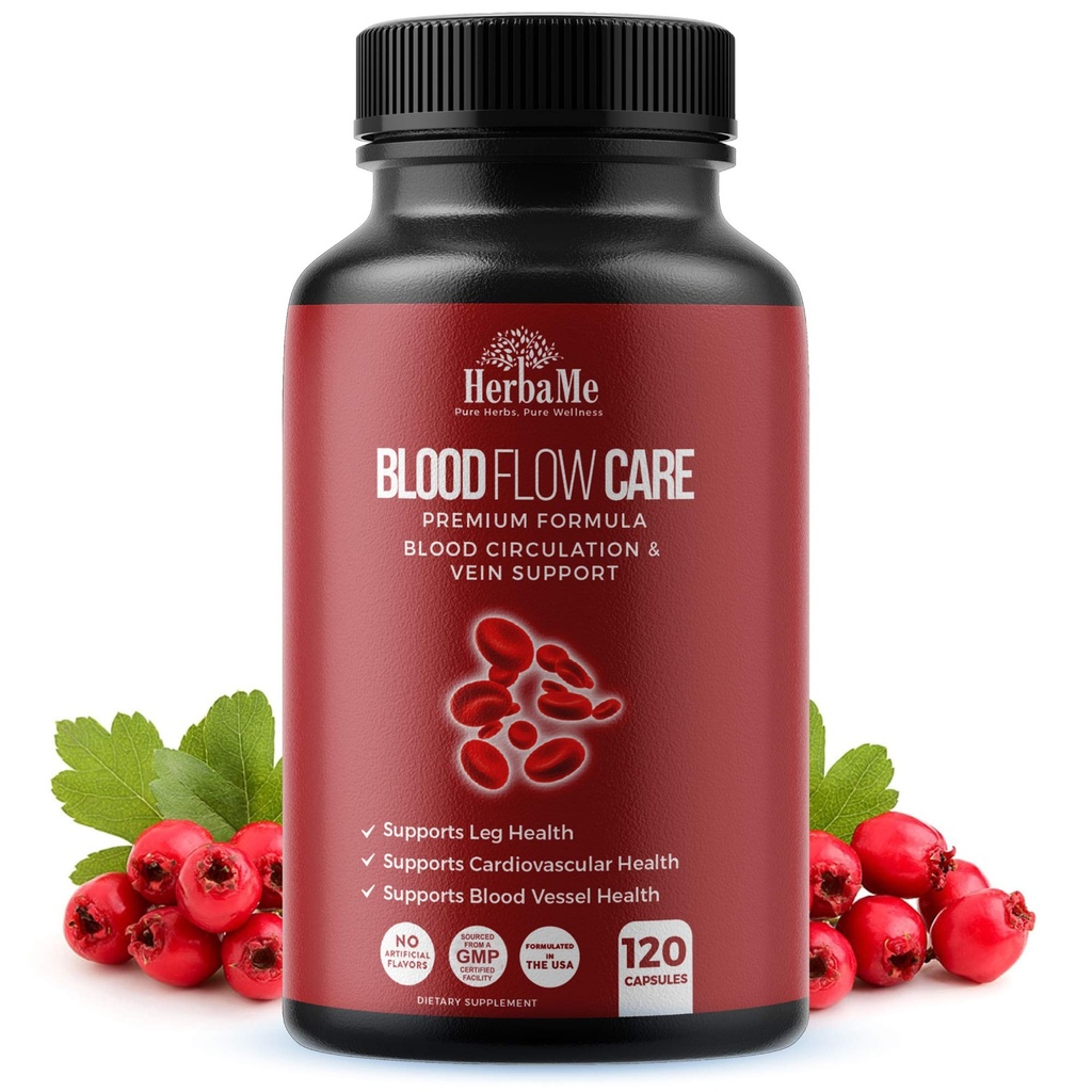 Kan Circulation Supplement, 120 Capsules, Destekler Leg Vein, Kalp, Gemiler ve Cardiovascular Sağlığı Niacin, L-Arginine, Ginger, Cayenne Pepper, Hawthorn, Diosmin, Blood Pills