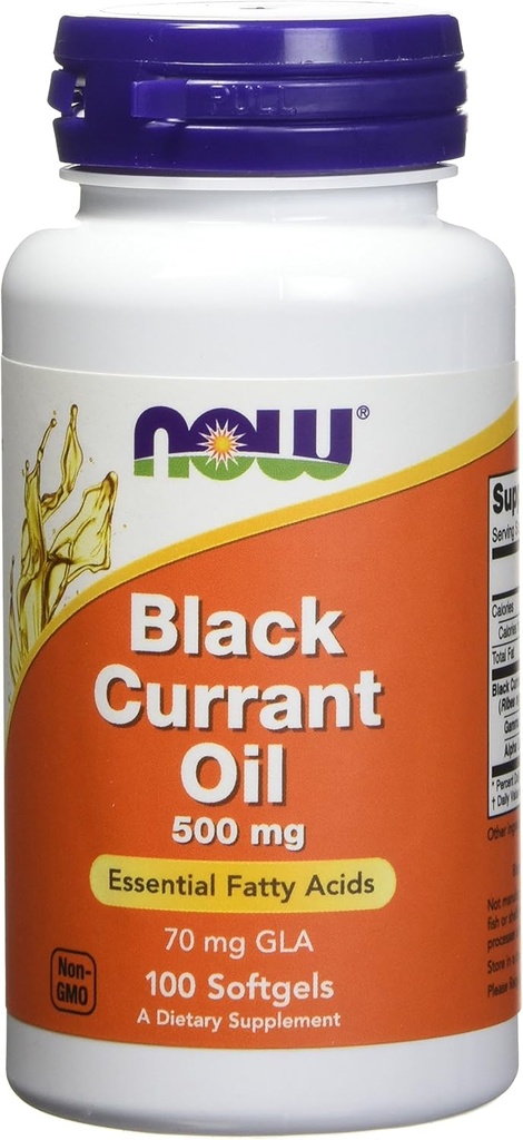 Şimdi Gıdalar Black Currant Oil 500 miligram - 100 yumuşakgels (Pack of 2)