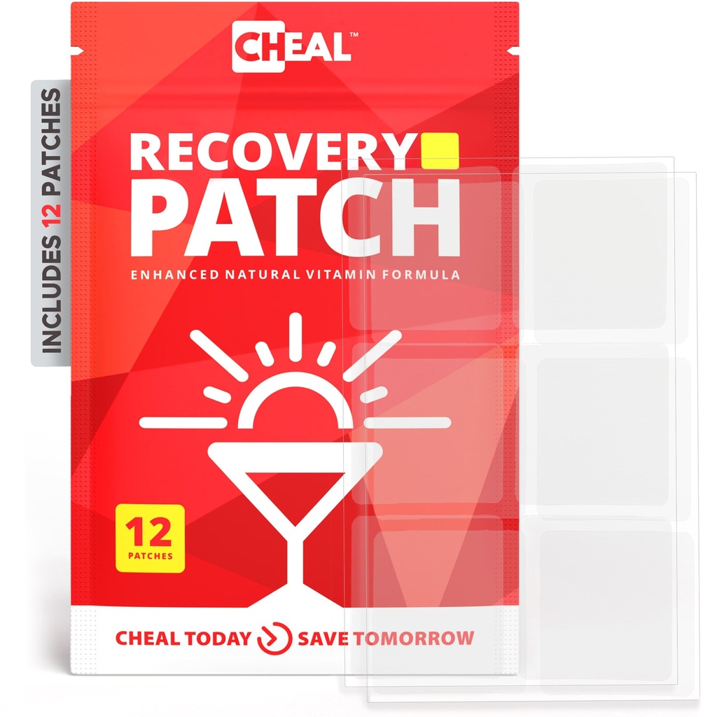Parti Recovery Patches - 12 Pack - Bounce Back After a Night Out. B Complex Formula for Better Mornings - 100% Natural. Mix & Water - Parti Essential - İçmeden Önce Kullanımı