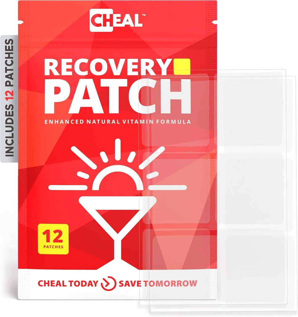 Parti Recovery Patches - 12 Pack - Bounce Back After a Night Out. B Complex Formula for Better Mornings - 100% Natural. Mix & Water - Parti Essential - İçmeden Önce Kullanımı