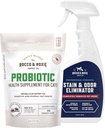 Rocco & Roxie Cat Probiotic Συμπληρώματα & Stain & Odor Eliminator Bundle