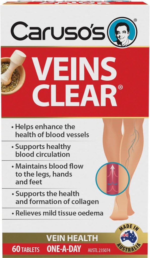 Carusos Veins Clear 60 Tablets