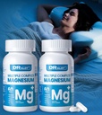 Quadruple Magnesium Supplement, 400mg of Chelate Magnesium Glycinate, L-threonate, Citrate & Malate | Max Absorption Complex w/Vitamin D3 & B6, for Sleep Heart Muscles Nerves, Non-GMO, 120 Vegan Caps