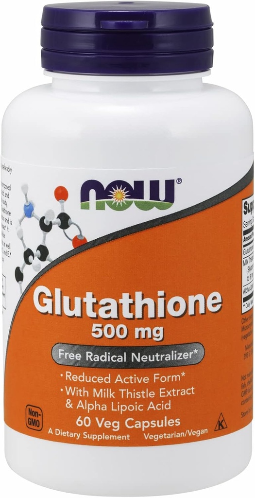 Τώρα Τρόφιμα - Glutathione, 500 mg, 60 Vcaps