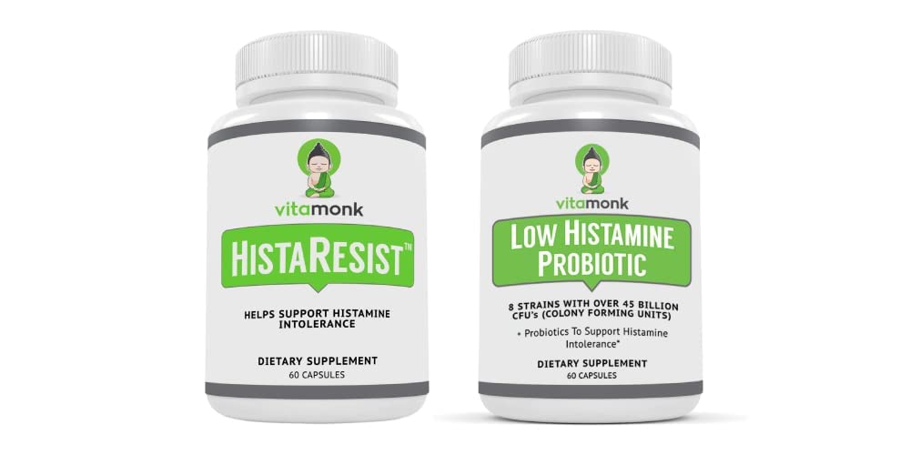 HistaResistTM Histamine Blocker for Histamine intolerance and Low Histamine Probiyotiks - Fight Histamine intolerance and Support Balanced Gut Health