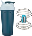 HydraCup Power Shaker w/Weighted Whisk, 28oz - Faster Mix, Less Shaking Required, Clump-Free protein Shakes, Shaker Cup (Polypropylene, Blue)