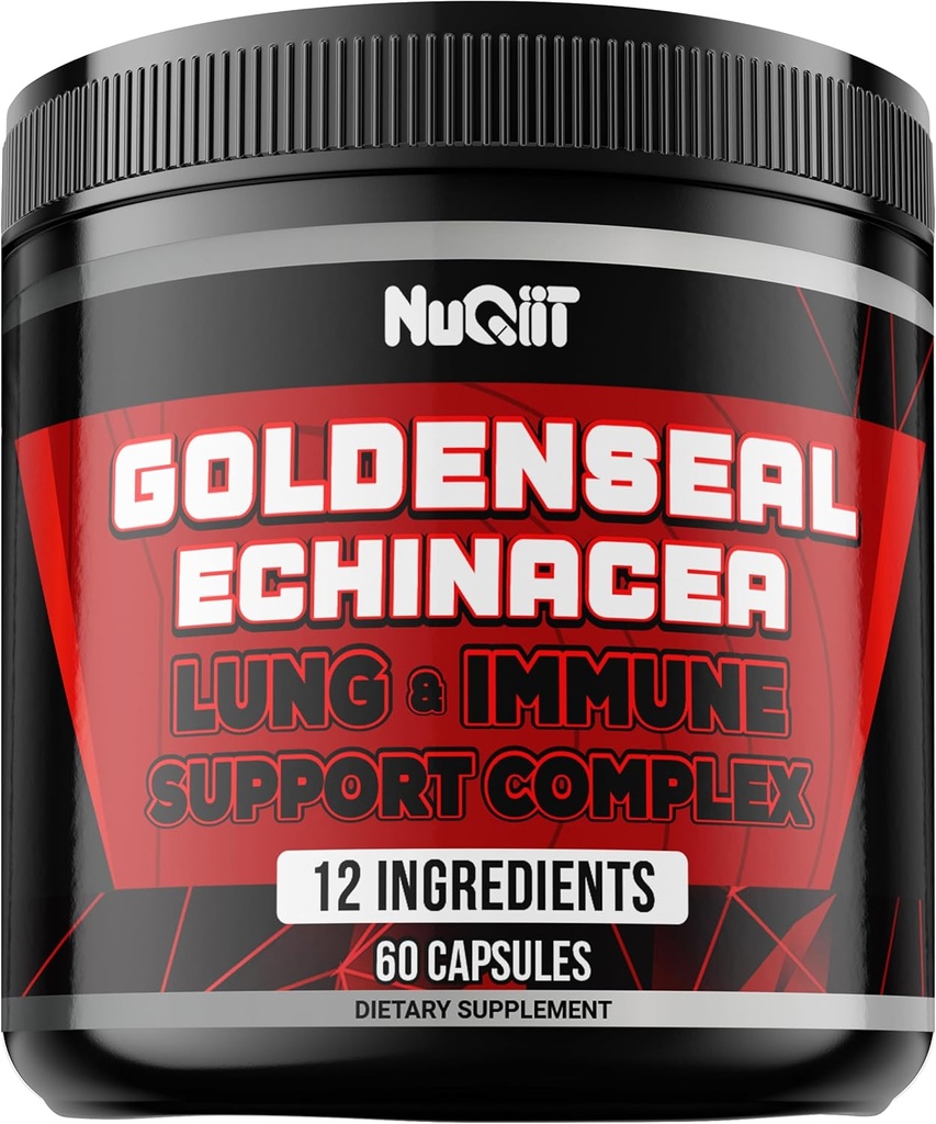 Echinacea, Panax Reality Root, Immune Support Complex as Elderberry, Di Bulb - 60 Capsules - Digestive Health, Body Balance & More - Goldenseal Root Toz