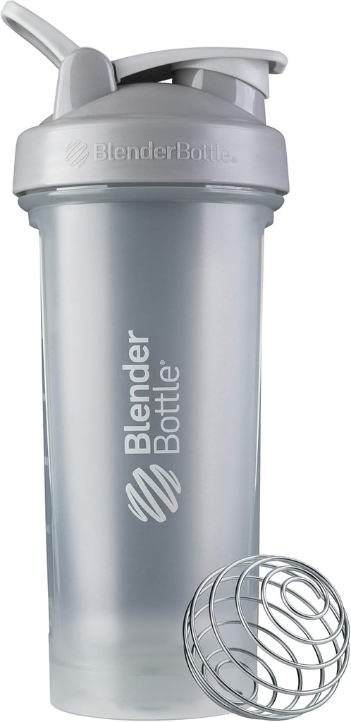 BlenderBottle Classic V2 Shaker μπουκάλι Ιδανικό για πρωτεϊνικές ανακινήσεις και προ προπόνηση, 28-Ounce, Pebble γκρι