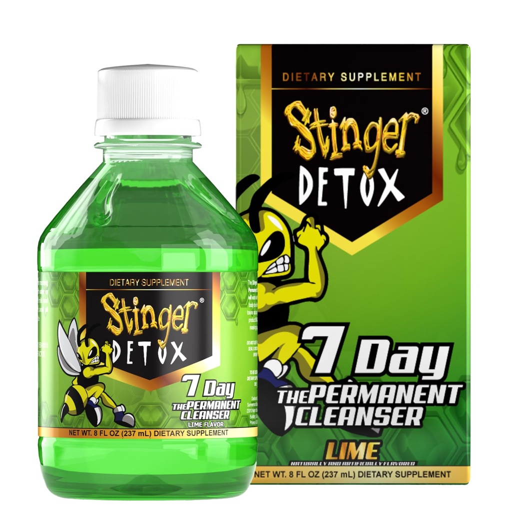 Stinger Detox 7Day Sürekli İçecek – Lime Flavor – 8 FL OZ
