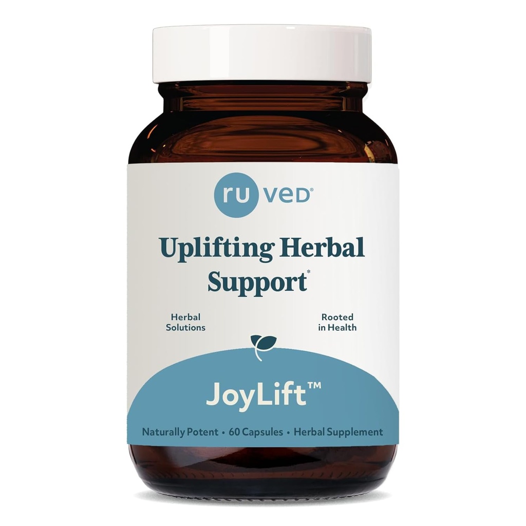 ruved JoyLift - Saffron ve Ashwagandha Supplements, Uplifting Formula for Women and Men, Herbal Support for Yetişkinler - 60 Vegetarian Capsules (1) Count) Count