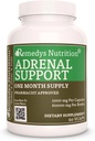 Remedy'nin Beslenme Adrenal Desteği | 1.000 mg, 60 Vegan Capsules Herbal Diyetsel Supplement | İki Ay Supply