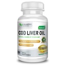 COD Liver Oil | 300 Softgels | Omega 3 Fatty Acids | Triple Strength | En İyi Immune Health, sağlıklı Bones & Muscle Diyetary Supplement |