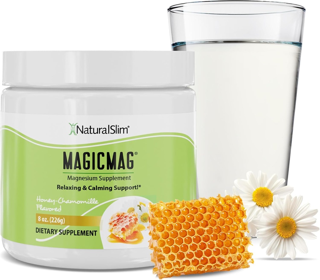 NaturalSlim Magicmag Pure Magnesium Citrate Powder Stress, δυσκοιλιότητα, μυς, υγεία της καρδιάς, και υποστήριξη ύπνου 