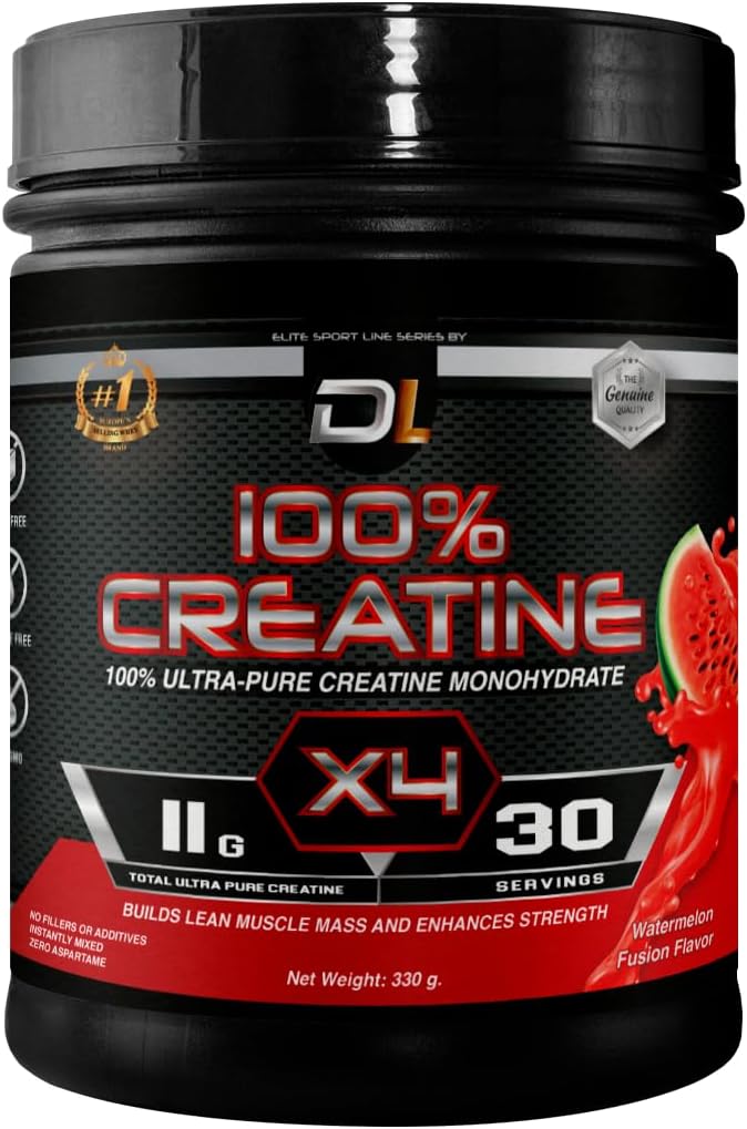 Ultra-Pure Tinatine Monohidrat Toz | 100% Micronized Kretine | Build Lean Muscle Mass, Boost Performance, Endurance & Supports Muscle Recovery | No Sugar | 30 Servisler (300g, Watermelon)