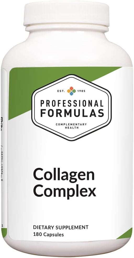 Professional Formulas Collagen Complex – Supports Joint Integrity, Flexibility, and Structural Strength – with Collagen, Chondroitin & Hydroxyapatite – 60 Capsules