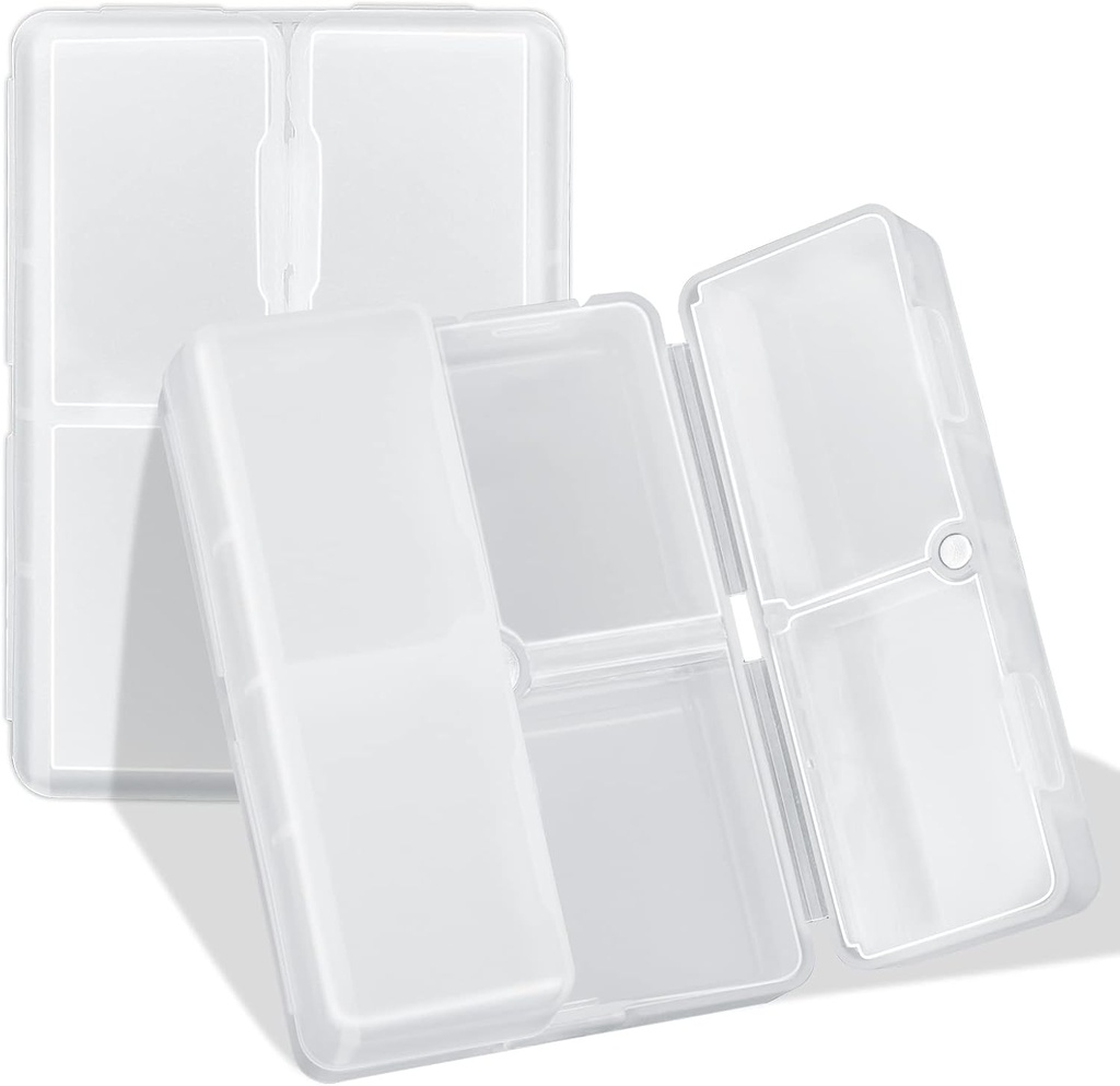 FYY Daily Pill Organizer, 7 Karşılaştırmalar Portre Pill Case Travel Pill Organizer, [Folding Design] Pill Box for Purse Pocket to Hold Vitamins,Cod Liver Oil,Supplements and Drug-Clear