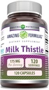Amazing Formulas Milk Butle Supplement | 175 Mg per Service | 120 Capsules | Non-GMO | Gluten-Free | Made in USA