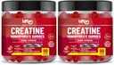 Erkekler ve Kadınlar için 5000 mg'lık Cyhidrat Gummy - 180 Chew Kretine ADVANCE COMPLEX Taurin & B12 Gummies Strawberry Flavoured | Pre Workout Gym Supplement| Halal | Vegan | (2 Ay Supply)