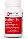 Protokol Metrik B12 5.000 Telefon - Homocysteine Metabolism için B12 Vitamini * - Beyin Sağlığı ve Sağlıklı Sinir Sistemi* - Kosher, Halal & Vegan - 60 Lozenges
