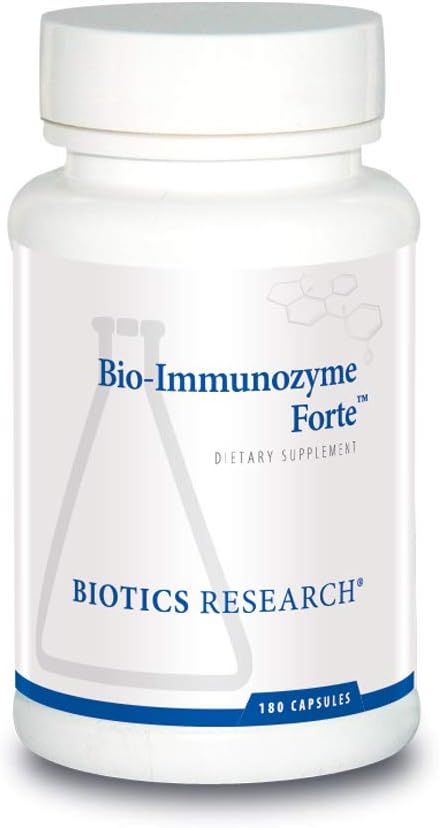 Biyotiği Araştırma Bio Immunozyme Forte Multivitamin, Echinacea, Cayenne Pepper, Lactobacillus asitofilius, Botanik, Probiyotikler, Amino Asitler, Organlar/Glandular için Immune System Health 180 Capsules
