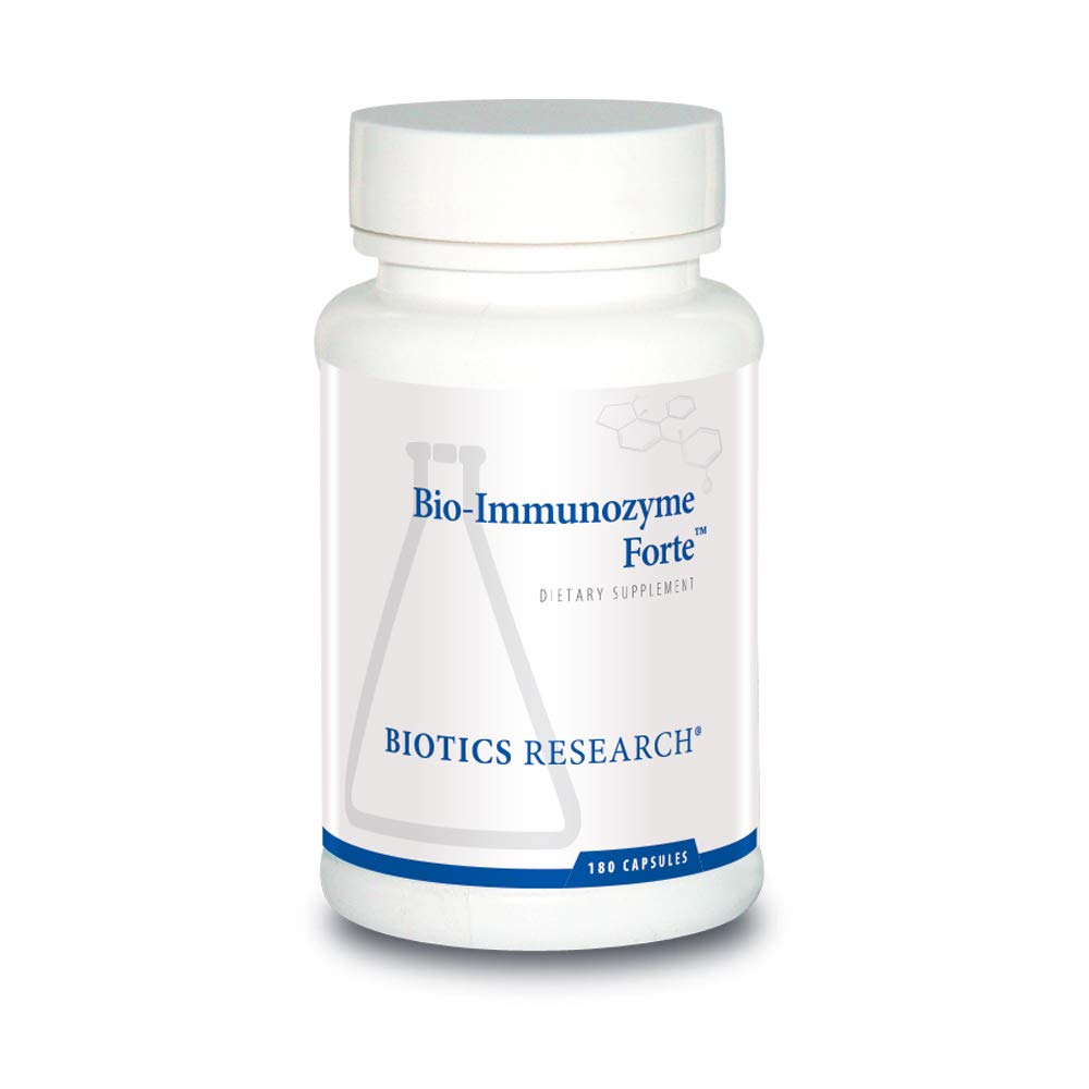 Biyotiği Araştırma Bio Immunozyme Forte Multivitamin, Echinacea, Cayenne Pepper, Lactobacillus asitofilius, Botanik, Probiyotikler, Amino Asitler, Organlar/Glandular için Immune System Health 180 Capsules