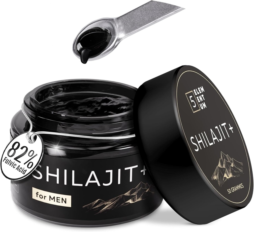 Shilajit Pure Himalayan Organik Shilajitwear 50g - maksimum Günlük Dose 500 mg - 85+ Trace Minerals & Fulvic Acid for Energy Support Immune Support 50 Grams
