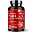 NATI TARGET Krill Oil 1200 mg with Omega-3 EPA & DHA with Astaxanthin, Phospholipids & Choline - Supports Heart, Brain, Join Health, Non-GMO, Gluten Free, 120 Softgels (60 Hizmet)